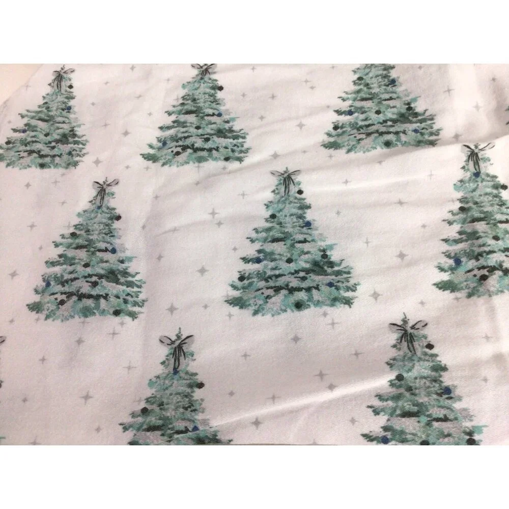 The Farmhouse Rachel Ashwell Double Sheet Set Green Pine Trees